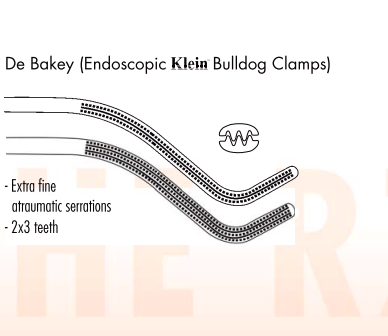 De Bakey (Endospic Klein Bulldog Clamps)