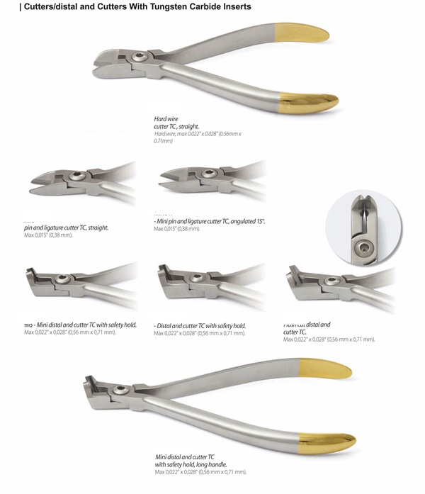 Cutters/Distal and Cutters with Tungsten Carbide Inserts